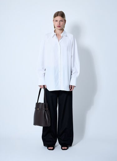 TOTEME Raw Raglan Shirt White tot0261065