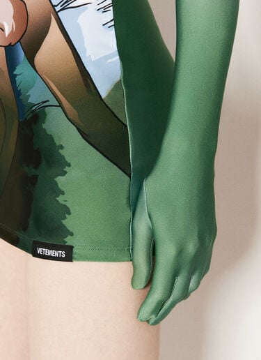 Anime Mini Dress VETEMENTS Anime Mini Dress Green vet0255009