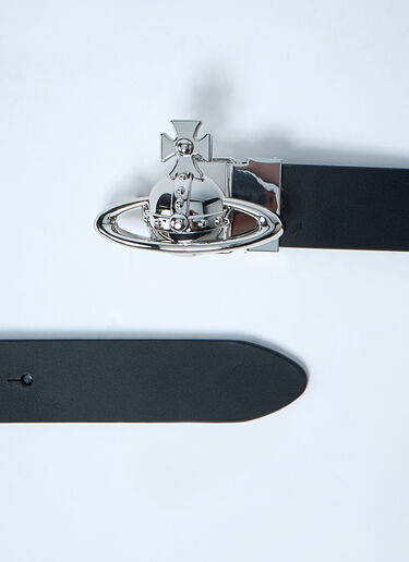 Vivienne Westwood Orb Leather Belt Black vvw0161017