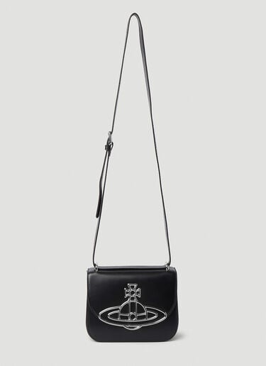 Linda 星环铭牌单肩包 Vivienne Westwood Linda 星环铭牌单肩包 黑色 vvw0251039