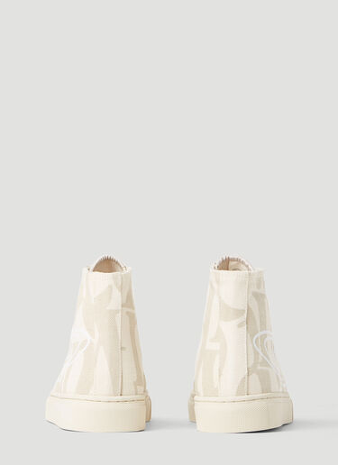Vivienne Westwood 로고 하이탑 스니커즈 그레이 vvw0253025