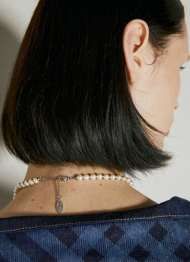 Vivienne Westwood 키티 펄 네크리스 화이트 vvw0254042