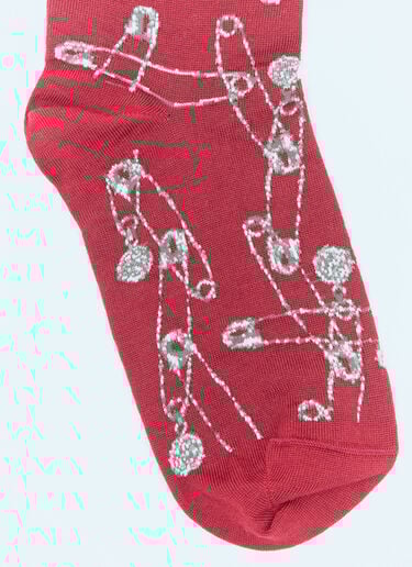 Orb Knee-High Socks Vivienne Westwood Orb Knee-High Socks Burgundy vvw0258002