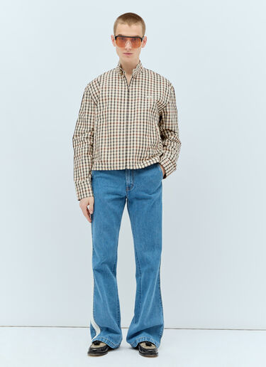 Path Harrington Checked Jacket Wales Bonner Path Harrington Checked Jacket Brown wbn0156008