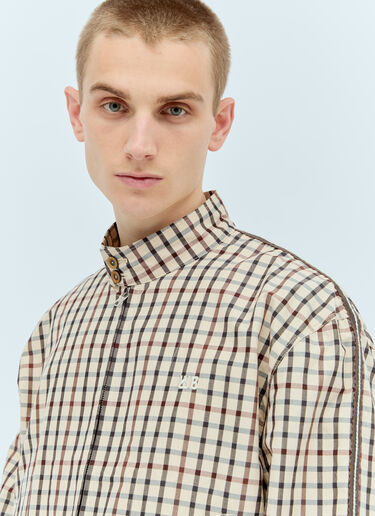 Path Harrington Checked Jacket Wales Bonner Path Harrington Checked Jacket Brown wbn0156008