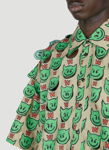 Walter Van Beirendonck Devil 衬衫 绿色 wlt0152005