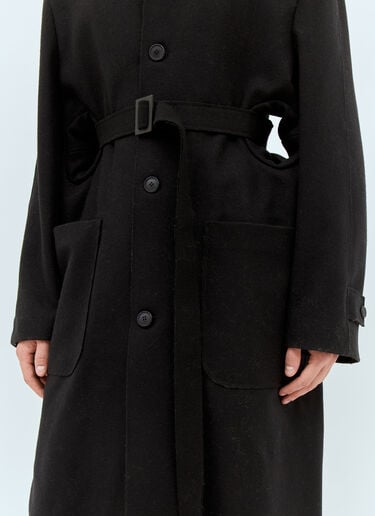 터널 맥시 코트 Walter Van Beirendonck 터널 맥시 코트 블랙 wlt0158002