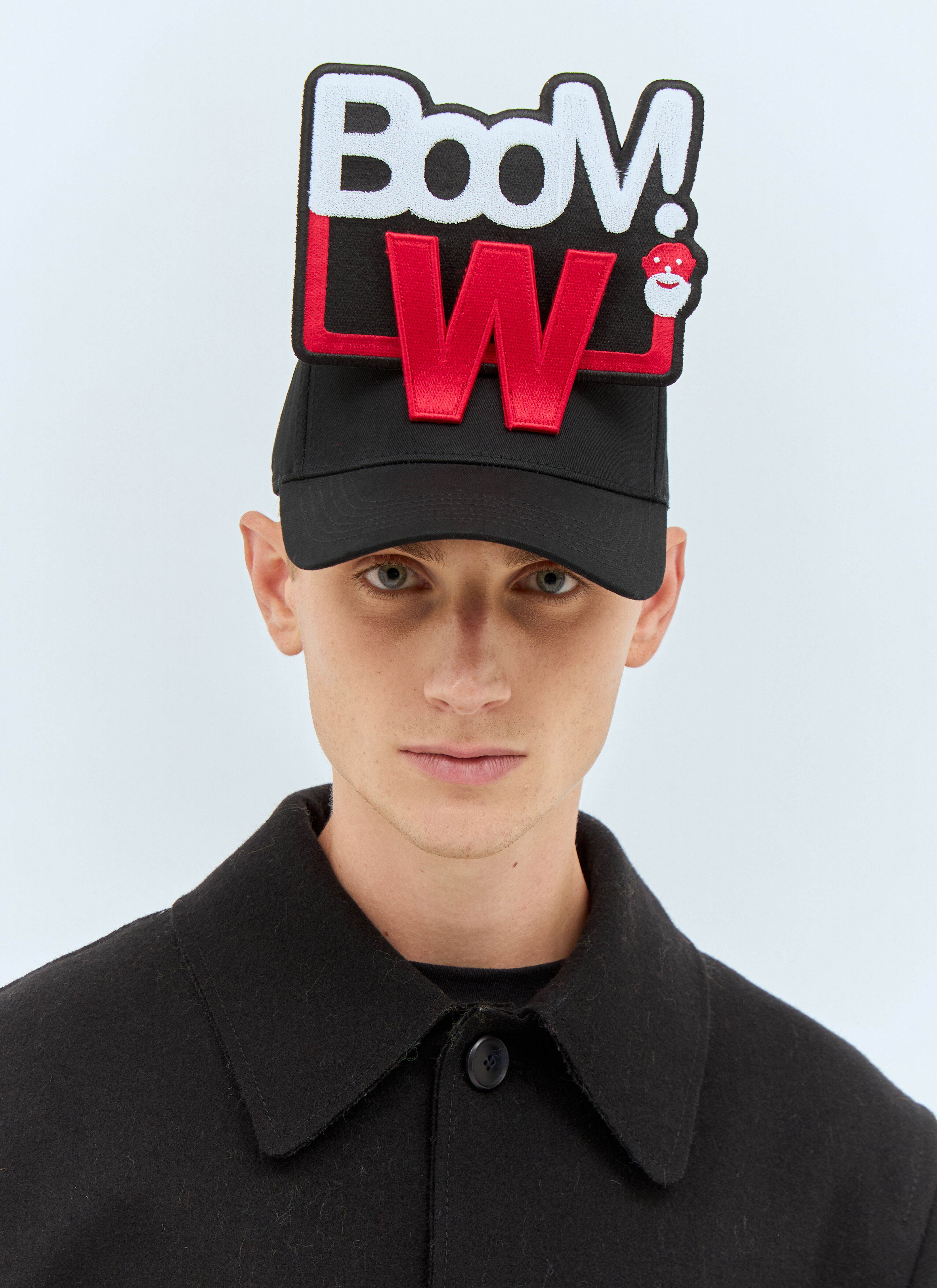 Walter Van Beirendonck cap with embroidery and badge 9003