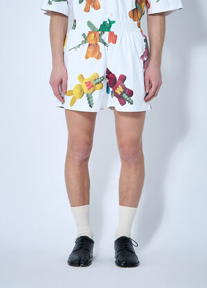 Walter Van Beirendonck Star Shorts White wlt0160003