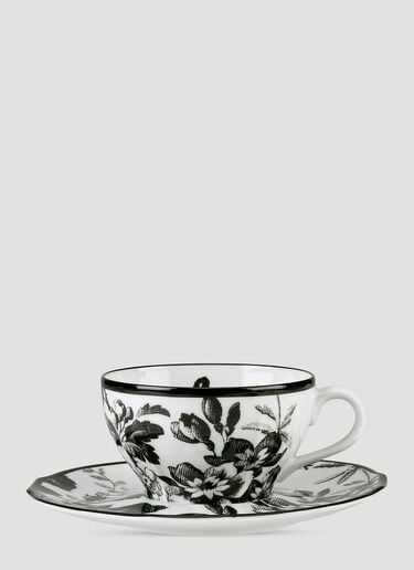 Set of Two Herbarium Cup with Saucers Gucci Set of Two Herbarium Cup with Saucers Black wps0690065