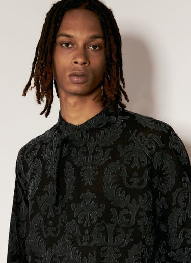 India Pattern Shirt Yohji Yamamoto India Pattern Shirt Black yoy0156008