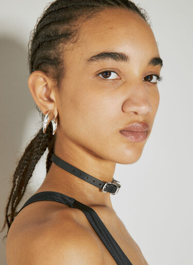 Heart Belt Leather Choker Y/Project Heart Belt Leather Choker Black ypr0254030