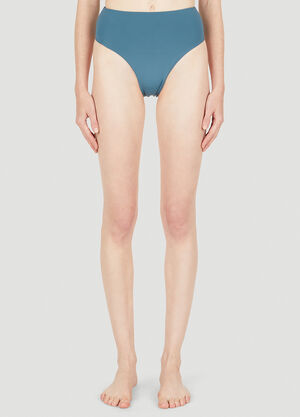 Ziah 90s High Waisted Bikini Bottoms Blue zia0249009