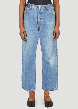 Bonum Stonewash Wide Leg Jeans Blue bon0348006