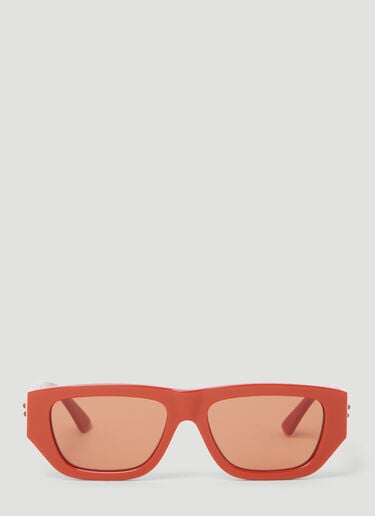 Bottega Veneta Bolt Rectangular Sunglasses Orange bos0353003