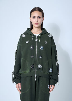 Chopova Lowena Dallas Hooded Sweatshirt Grey cho0360010