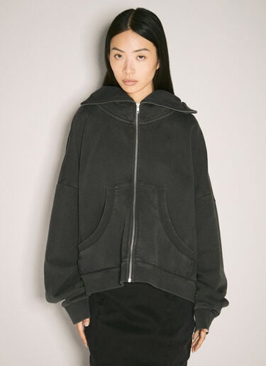 Washed Heavy Hooded Sweatshirt Entire Studios Washed Heavy Hooded Sweatshirt Black ent0353003