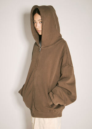 Entire Studios Thermal Hooded Sweatshirt Brown ent0357003