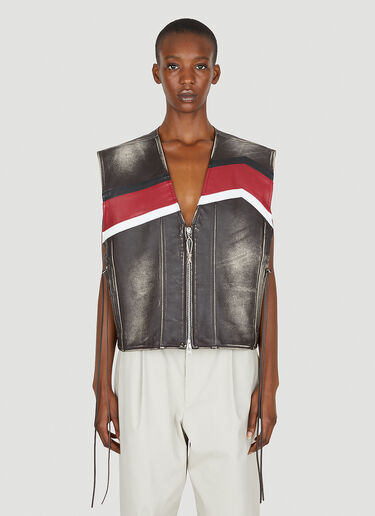 Eytys Harper Graphic Vintage Sleeveless Jacket Black eyt0352004