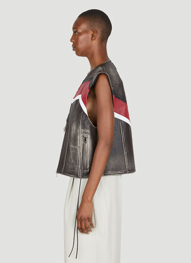 Eytys Harper Graphic Vintage Sleeveless Jacket Black eyt0352004