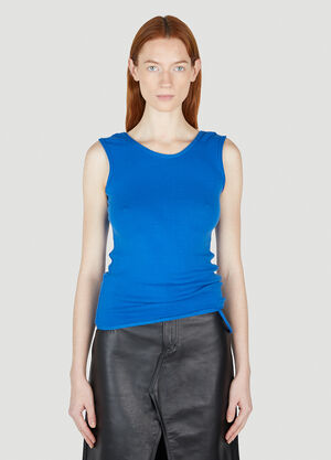 Mainline:RUS/Fr.CA/DE Asymmetric Tank Top Blue mai0352004