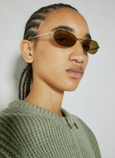 Adorable Sunglasses Our Legacy Adorable Sunglasses Brown ous0354001