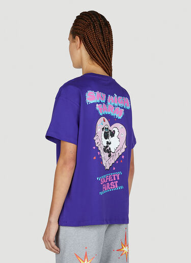Printed T-Shirt Sky High Farm Workwear Printed T-Shirt Purple skh0352013