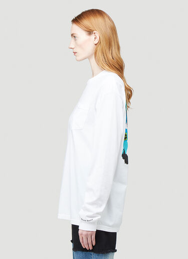 Lymphocytes Long-Sleeved T-Shirt Silent Sound Lymphocytes Long-Sleeved T-Shirt White sls0343001