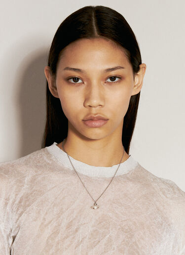 Vivienne Westwood 시모네타 펜던트 목걸이 실버 vww0356008