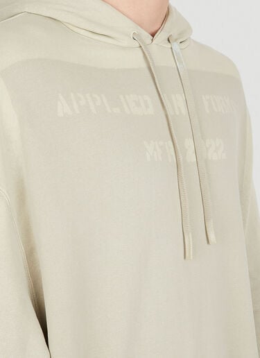 Applied Art Forms 스프레이 스텐실 후드 스웻셔츠 베이지 aaf0150009