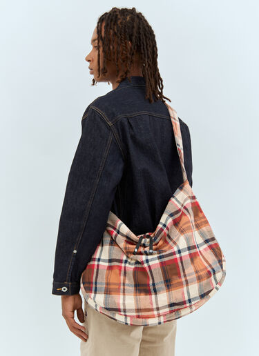Bleached Bape Check Crossbody Bag A BATHING APE® Bleached Bape Check Crossbody Bag Orange aba0156017