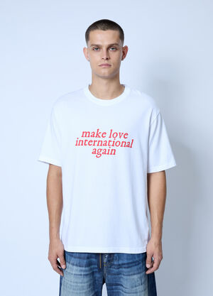 ACMH x Love International Logo Motif T-Shirt White acl0162005