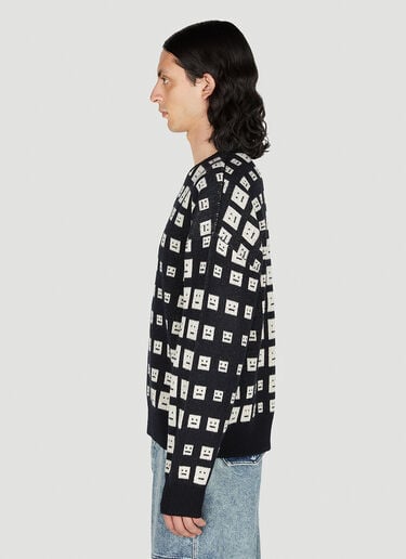 Face Logo Sweater Acne Studios Face Logo Sweater Black acn0151008