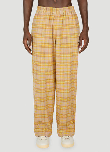 Check Pants Acne Studios Check Pants Yellow acn0151021