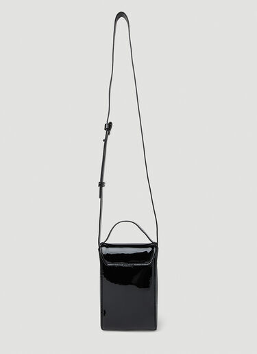 Acne Studios 페이스 플라크 미니 크로스바디 백 블랙 acn0151037