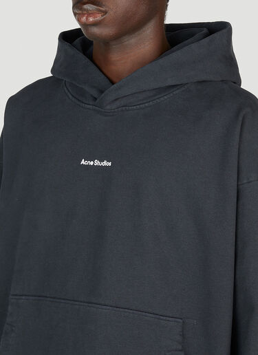Acne Studios 徽标连帽运动衫 黑色 acn0153010