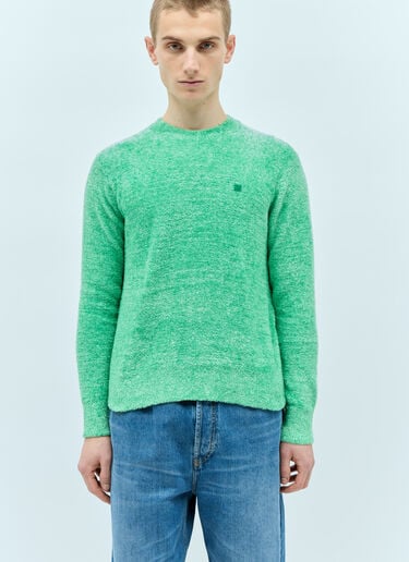 Textured Knit Sweater Acne Studios Textured Knit Sweater Green acn0155012