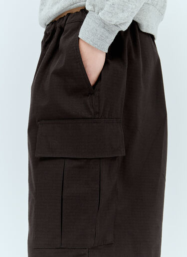 로고 자수 립스톱 쇼츠 Acne Studios 로고 자수 립스톱 쇼츠 블랙 acn0155029