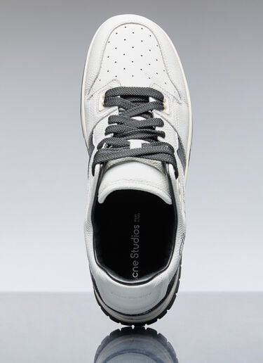 가죽 로우탑 스니커즈 Acne Studios 가죽 로우탑 스니커즈 화이트 acn0155038