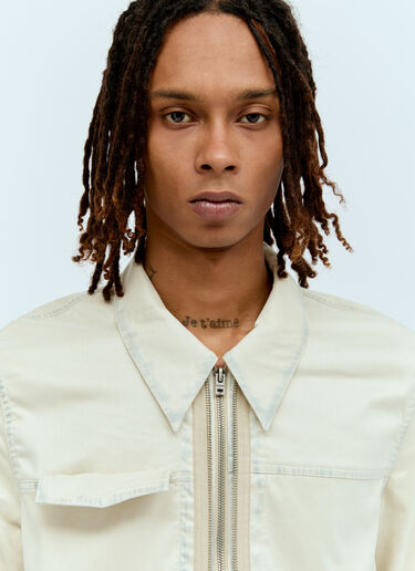 Felted Zipper Jacket Acne Studios Felted Zipper Jacket Beige acn0156001