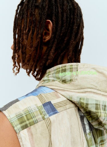 Check Print Vest Acne Studios Check Print Vest Green acn0156006