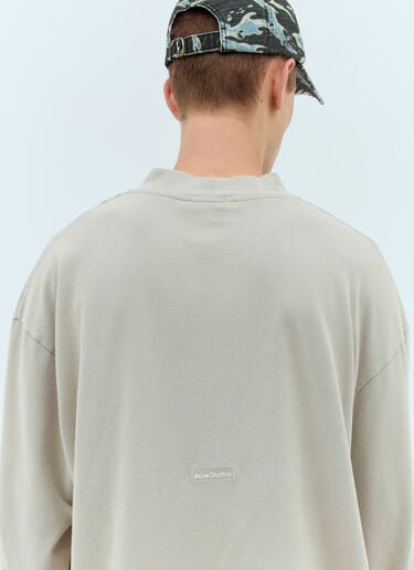 Acne Studios 로고 패치 티셔츠  그레이 acn0157016