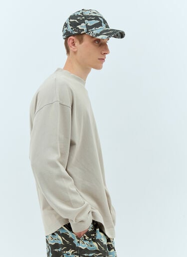 Acne Studios 로고 패치 티셔츠  그레이 acn0157016