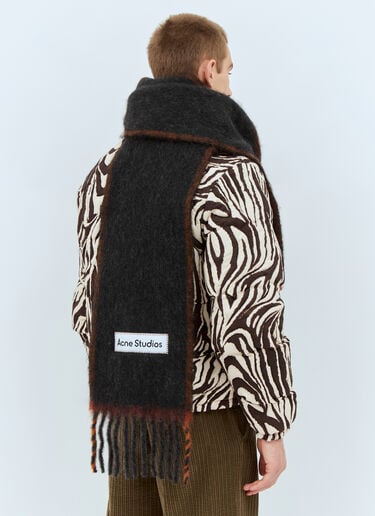 Wool Mohair Scarf Acne Studios Wool Mohair Scarf Black acn0157051