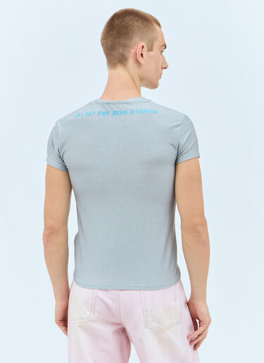 Cat Glitter T-Shirt Acne Studios Cat Glitter T-Shirt Blue acn0158011