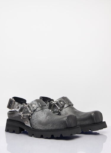 가죽 버클 뮬 Acne Studios 가죽 버클 뮬 블랙 acn0158015
