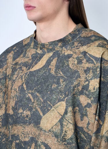 Printed Crewneck T-Shirt Acne Studios Printed Crewneck T-Shirt Brown acn0159006