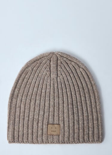 Logo Motif Beanie Hat Acne Studios Logo Motif Beanie Hat Grey acn0159030