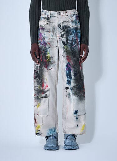 Acne Studios Printed Jeans White acn0162008