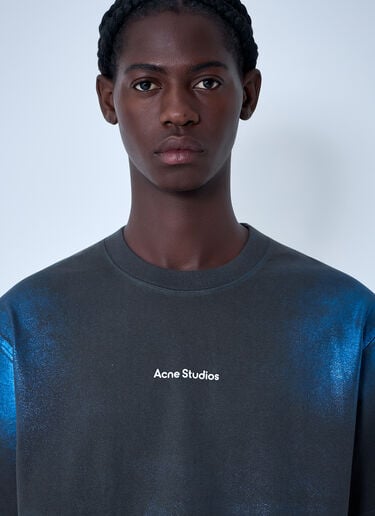 Logo Motif T-Shirt Acne Studios Logo Motif T-Shirt Blue acn0162009